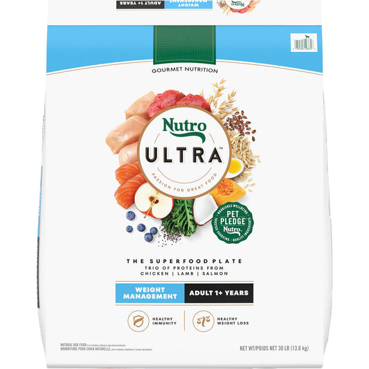 NUTRO ULTRA&trade; Adult Dry Dog Food - Weight Management, Chicken, Lamb, Salmon 13 Lb