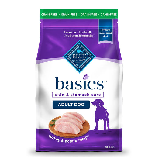 Blue Buffalo® Basics&trade; Skin & Stomach Care Adult Dog Dry Food - Grain Free, Turkey & Potato 4 Lb