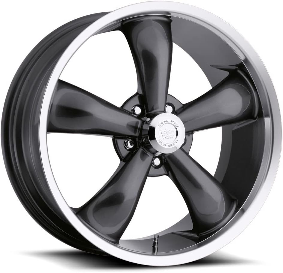 VISION WHEEL - 142 legend - 17 Inch Rim x 7 - (5x120/5x4.75) Offset (0) Wheel Finish - gunmetal machined lip