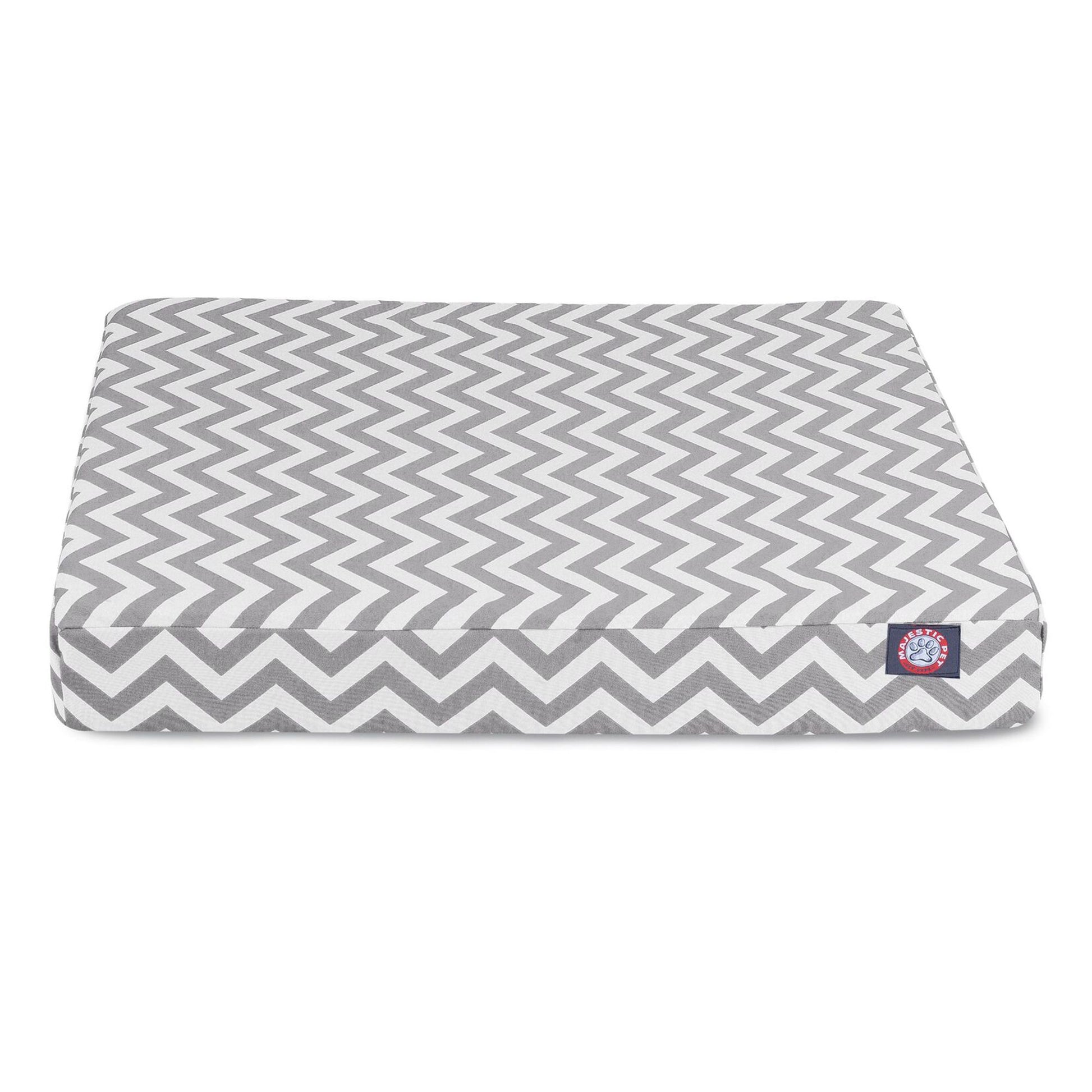 Majestic Pet Zig Zag Rectangle Indoor & Outdoor Dog Bed 36"L x 29"W x 4"H