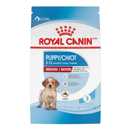 Royal Canin Size Health Nutrition Medium Breed Puppy Dog Dry Food 17 Lb