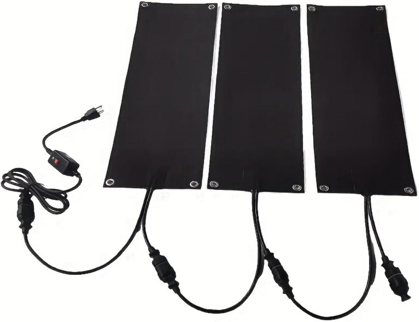 Snow Melting Mats, 3 PCS Heated Snow Melting Mats, Winter Ice Heated Mat, Snow and Ice Melting Pads, No-Slip Outdoor Mats, Roof and Valley Heater for Winter Snow Removal