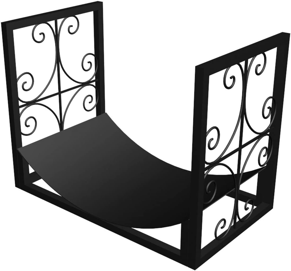 Outdoor Fireplace Firewood Rack Log Store Firewood Rack Wood Rack for Firewood Outdoor Log Store Heavy Duty Wrought Iron Log Holder Indoor Fireplace Tools(