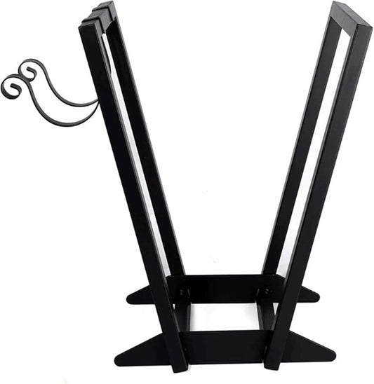 Portable Large Capacity Firewood Rack, Log Rack with Hooks, Outdoor Wood Rack for Firewood/Log/Lumber/Kindling