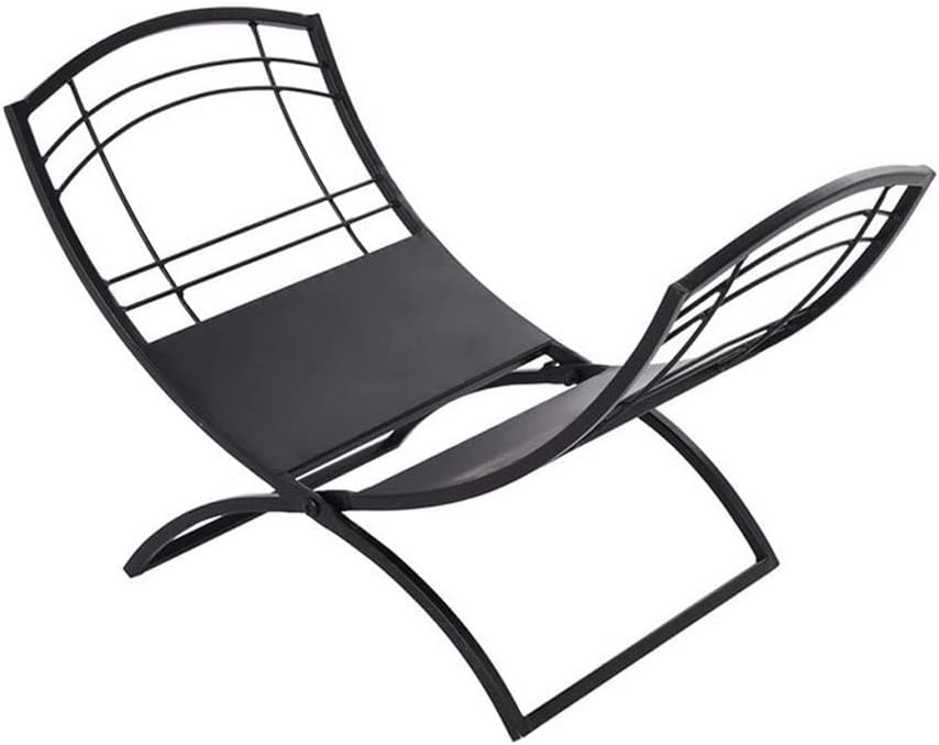 Firewood Rack, Metal Wood Storage Rack, Heavy Duty Fireplace Tool, Indoor Log Storage Rack for Wood Stacking Storage