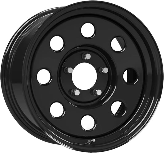 VISION 16" Inch 5x114.3 Wheel Rim Soft 8 85H 16x7 +0mm Gloss Black
