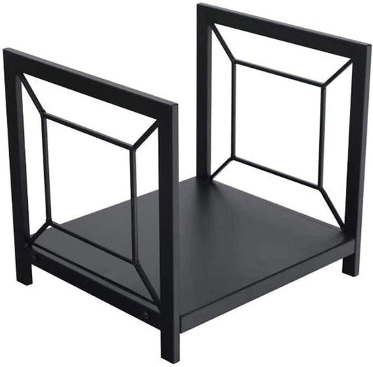 Outdoor Firewood Rack Indoor Outdoor Log Holder, Heavy Duty Metal Wood Storage Stand For Fire Pit