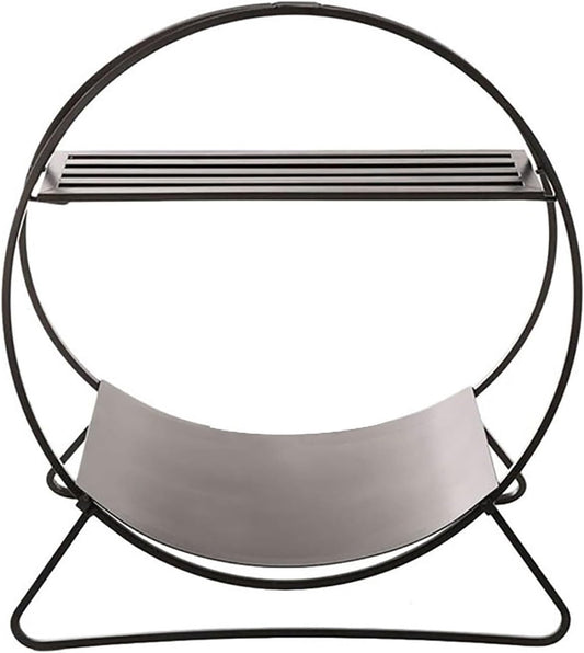 Log Holder, 25 Inch Firewood Rack, Firewood Log Basket, Firewood Rack, Wood Storage