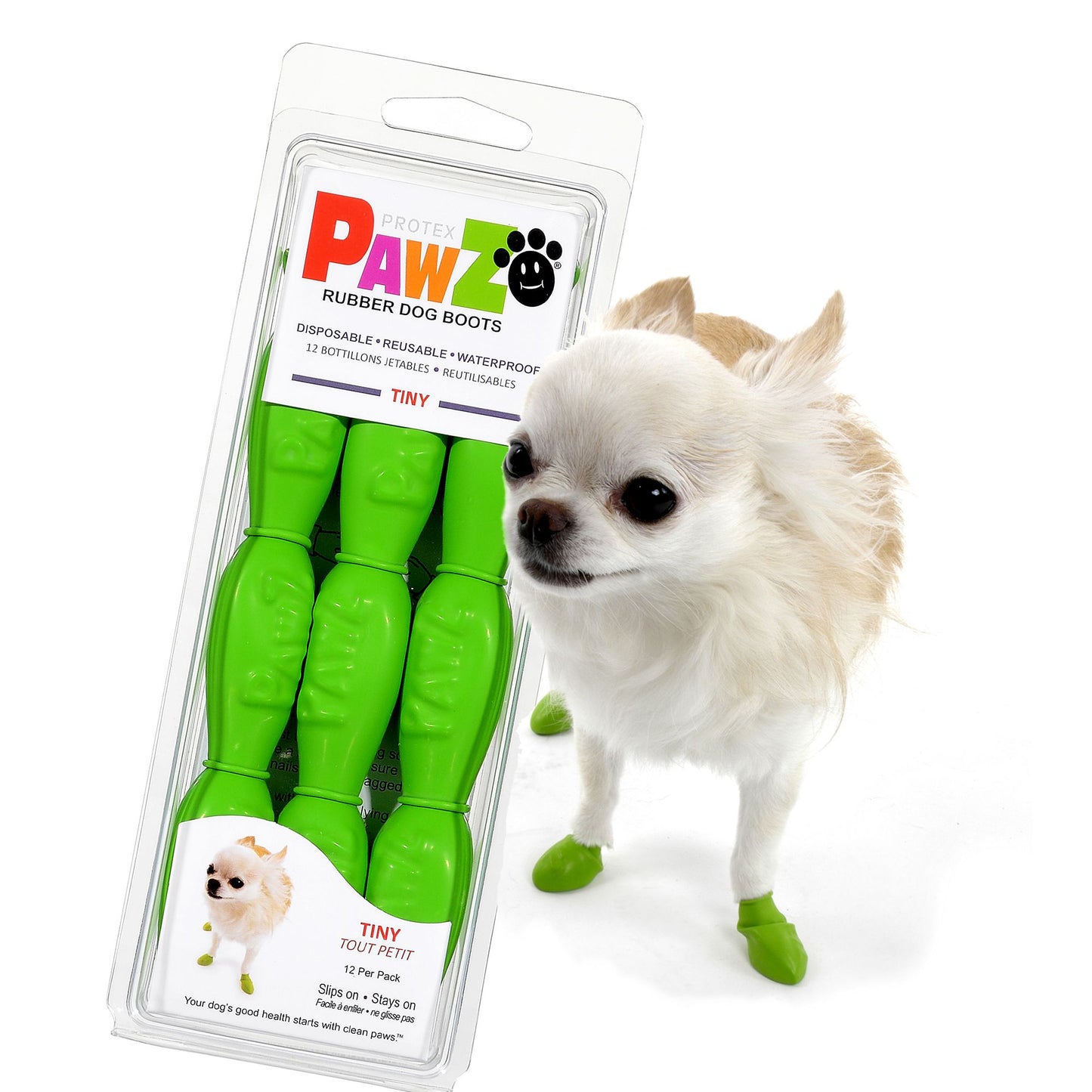 PawZ® Rubber Dog Boots Tiny