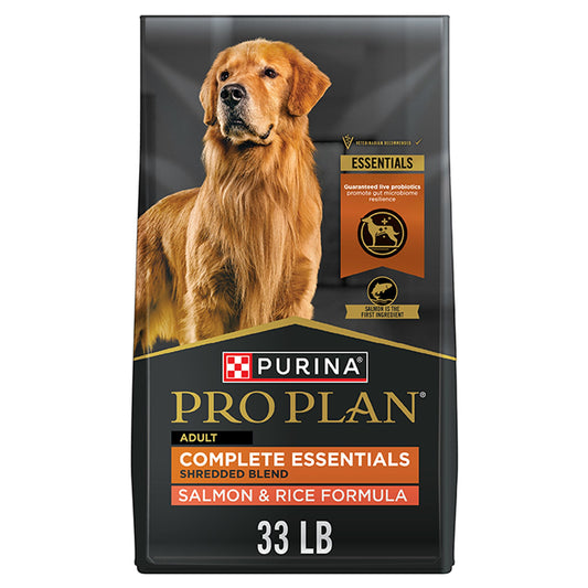 Purina Pro Plan Complete Essentials Shredded Blend Adult Dry Dog Food - Salmon & Rice 5 Lb