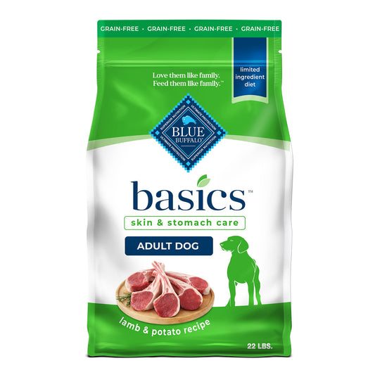 Blue Buffalo® Basics&trade; Skin & Stomach Care Adult Dog Dry Food - Grain Free, Lamb & Potato 4 Lb