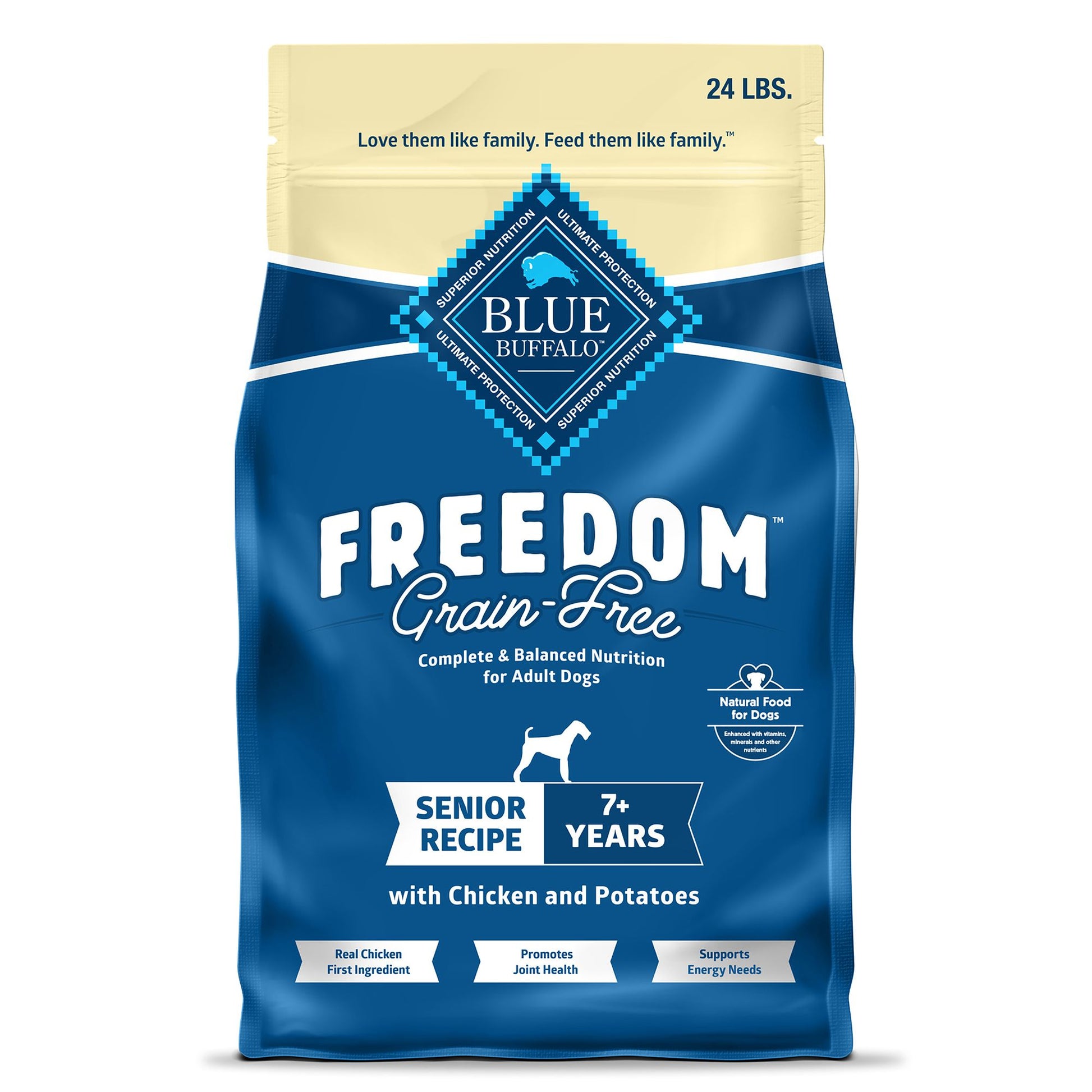 Blue Buffalo® Freedom&trade; Senior 7+ Dry Dog Food - Grain Free, Chicken & Potatoes
