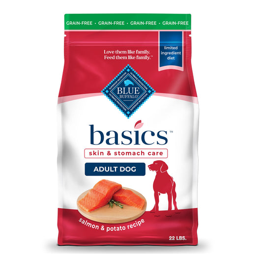 Blue Buffalo® Basics&trade; Skin & Stomach Care Adult Dog Dry Food - Grain Free, Salmon & Potato 4 Lb