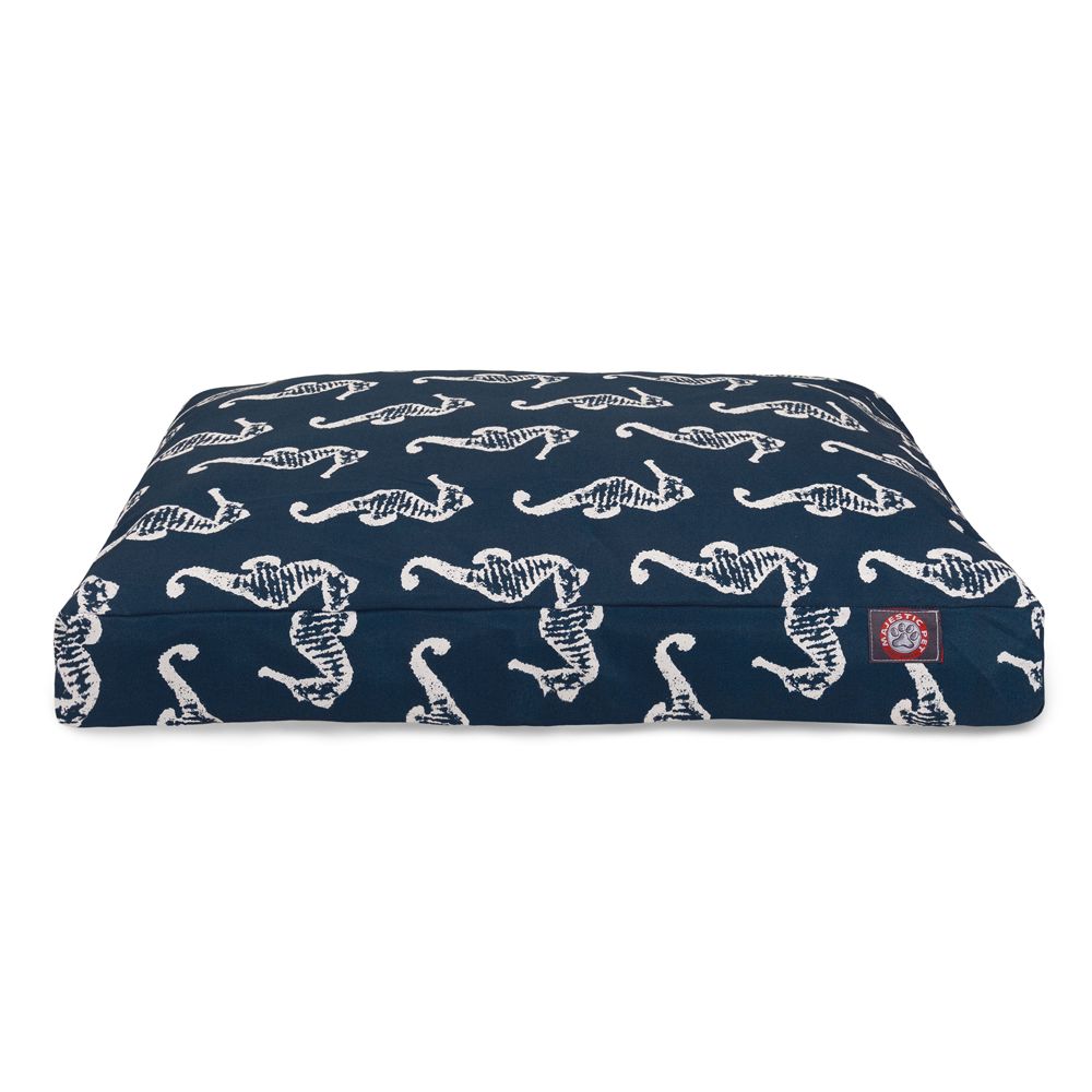 Majestic Pet Seahorse Rectangle Dog Bed 36"L x 29"W x 4"H