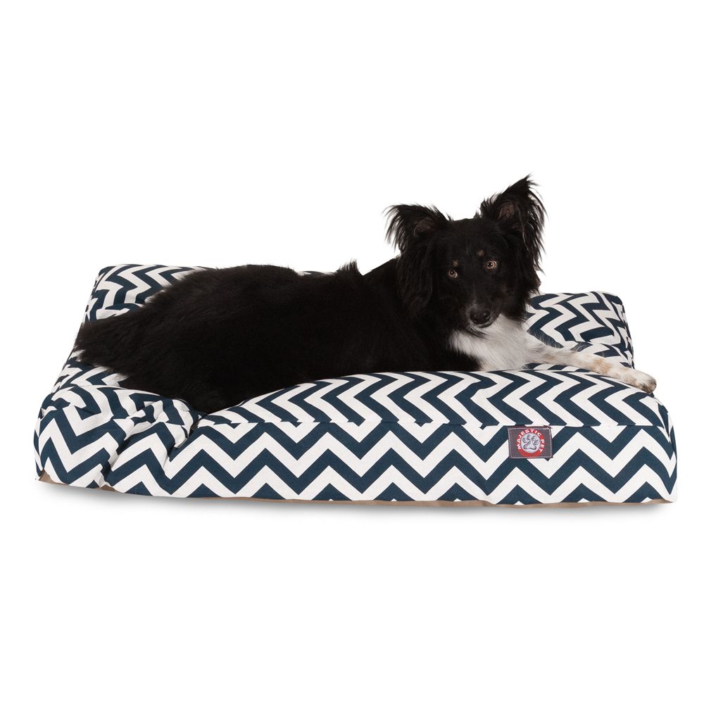 Majestic Pet Chevron Rectangle Indoor & Outdoor Dog Bed 50"L x 42"W x 5"H
