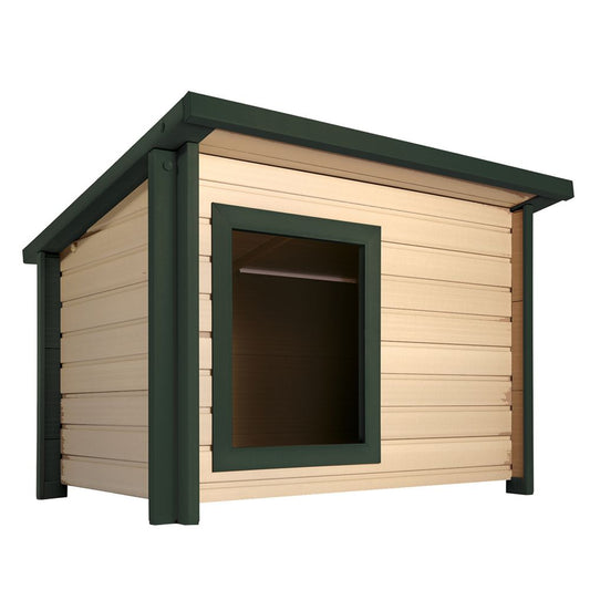 New Age Pet® ECOFLEX® Rustic Lodge Dog House 32.9"L x 42.1"W x 29.7"H
