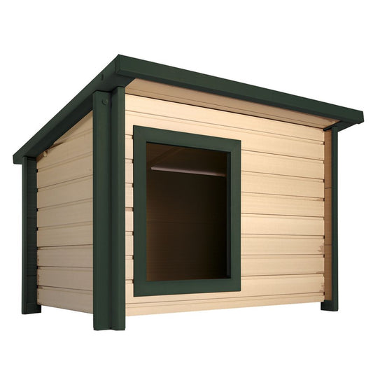 New Age Pet® ECOFLEX® Rustic Lodge Dog House 29.14"L x 36.5"W x 25.9"H