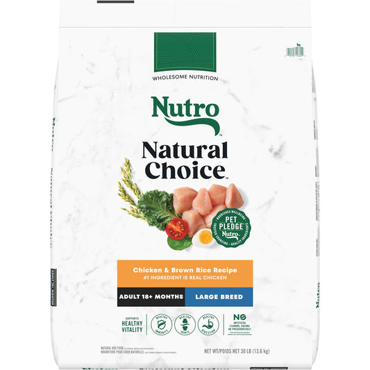 Nutro Natural Choice&trade; Large Breed Adult Dry Dog Food - Chicken & Brown Rice 30 Lb