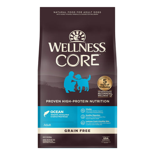 Wellness® CORE® Adult Dry Dog Food - Natural, Grain Free, Ocean Formula 4 Lb