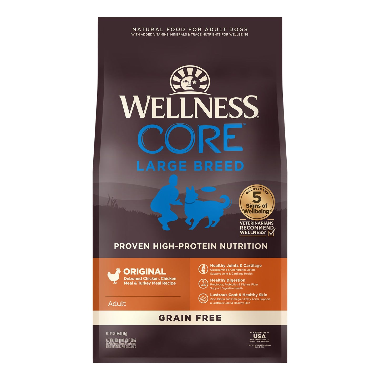 Wellness® CORE® Large Breed Adult Dry Dog Food - Natural, Grain Free
