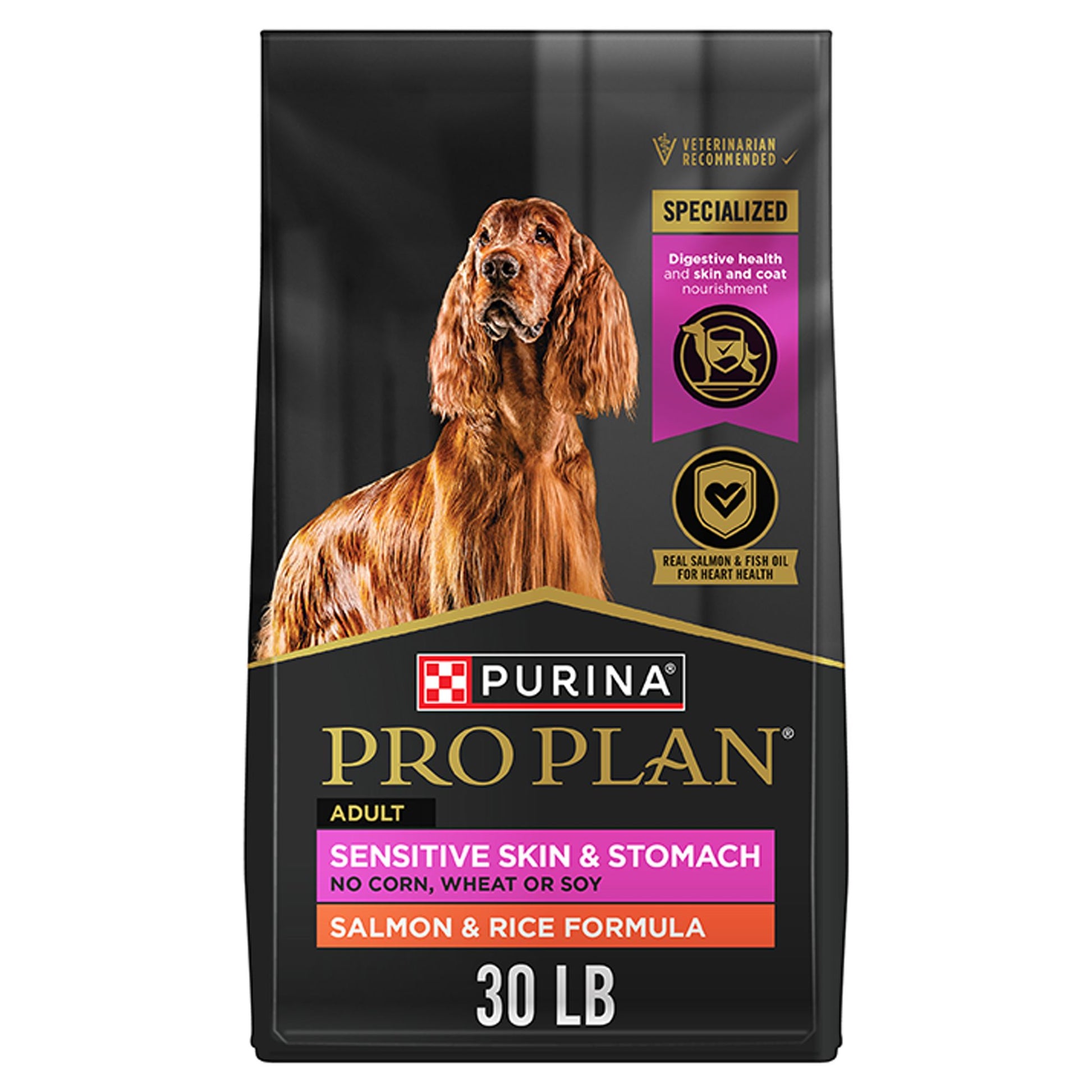 Purina® Pro Plan Sensitive Skin & Stomach Adult Dry Dog Food - Salmon & Rice, No Corn, Wheat or Soy 4 Lb
