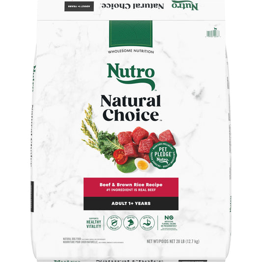 Nutro Natural Choice&trade; Adult Dry Dog Food - Beef & Brown Rice 4.5 Lb