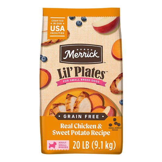 Merrick® Lil' Plates® Small Breed Adult Dry Dog Food - Grain Free, Chicken & Sweet Potato 4 Lb
