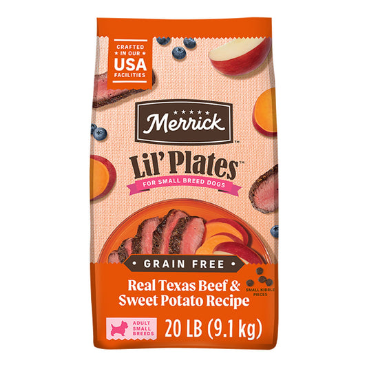 Merrick® Lil' Plates® Small Breed Adult Dry Dog Food - Grain Free, Real Texas Beef & Sweet Potato 4 Lb