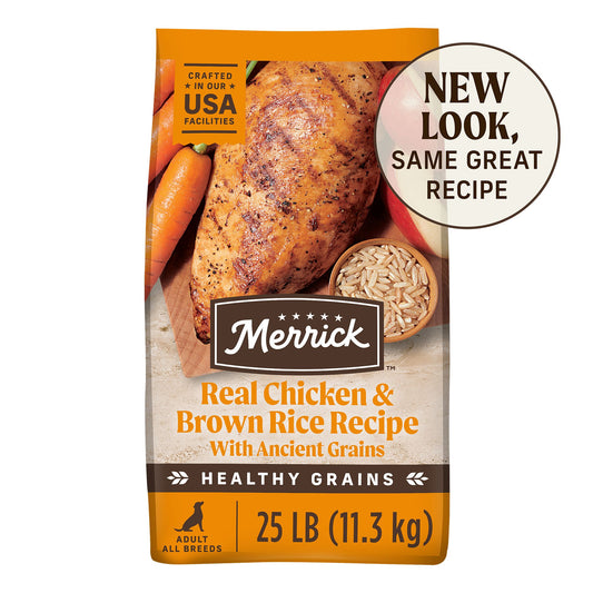 Merrick® Healthy Grains® Adult Dry Dog Food - Chicken & Brown Rice with Ancient Grains 12 Lb