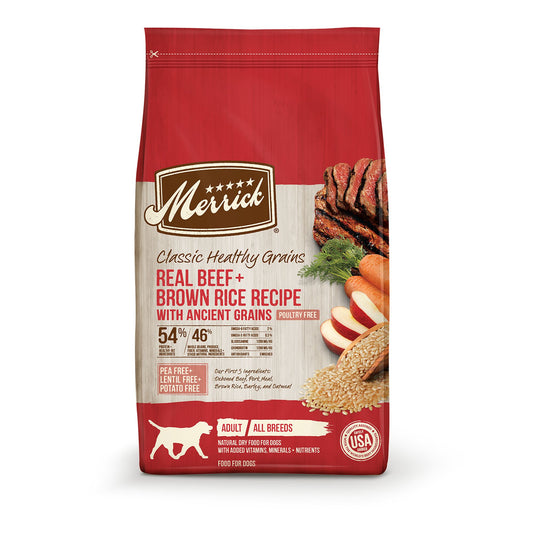 Merrick® Healthy Grains® Adult Dry Dog Food - Beef & Brown Rice with Ancient Grains 12 Lb