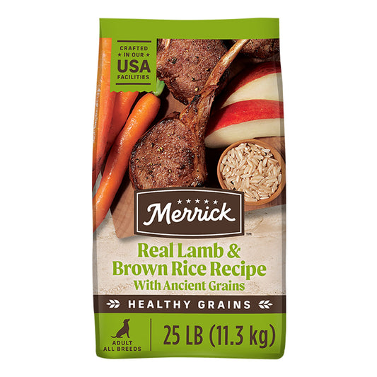 Merrick® Healthy Grains® Adult Dry Dog Food - Real Lamb & Brown Rice with Ancient Grains 4 Lb