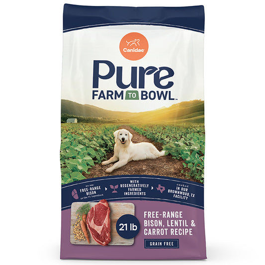 Canidae® Pure&trade; Adult Dry Dog Food - Grain Free, Bison, Lentil & Carrot 4 Lb 5 Oz