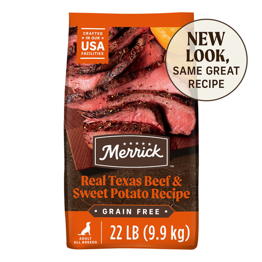 Merrick® Grain Free® Beef Flavored Adult Dry Dog Food - Real Texas Beef & Sweet Potato 10 Lb