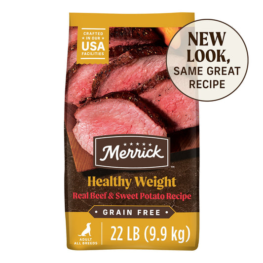 Merrick® Grain Free® Healthy Weight Adult Dry Dog Food - Grain Free, Real Beef & Sweet Potato 4 Lb