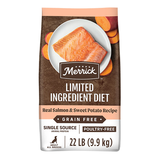 Merrick Dry Dog Food Limited Ingredient Diet, Grain Free - Salmon and Sweet Potato 4 Lb