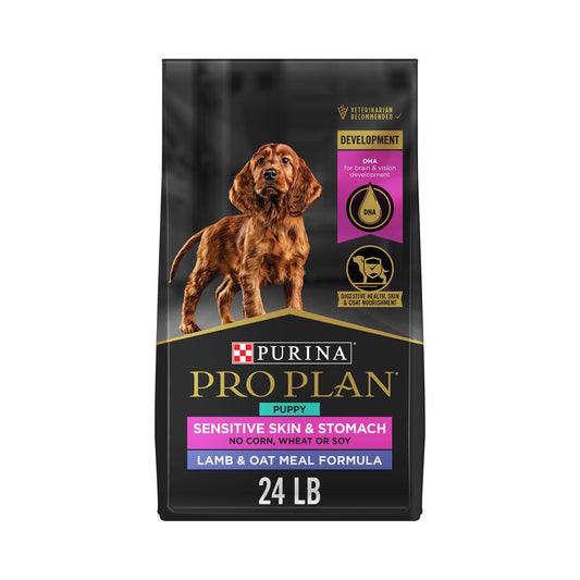 Purina Pro Plan Dry Puppy Food -  Development, Sensitive Skin & Stomach - Lamb & Rice Formula 4 Lb