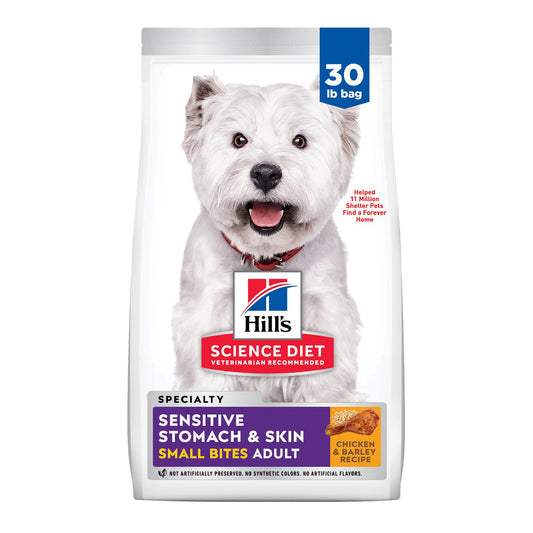 Hill's® Science Diet® Sensitive Stomach & Skin Small Bites Adult Dog Dry Food - Chicken & Barley 4 Lb