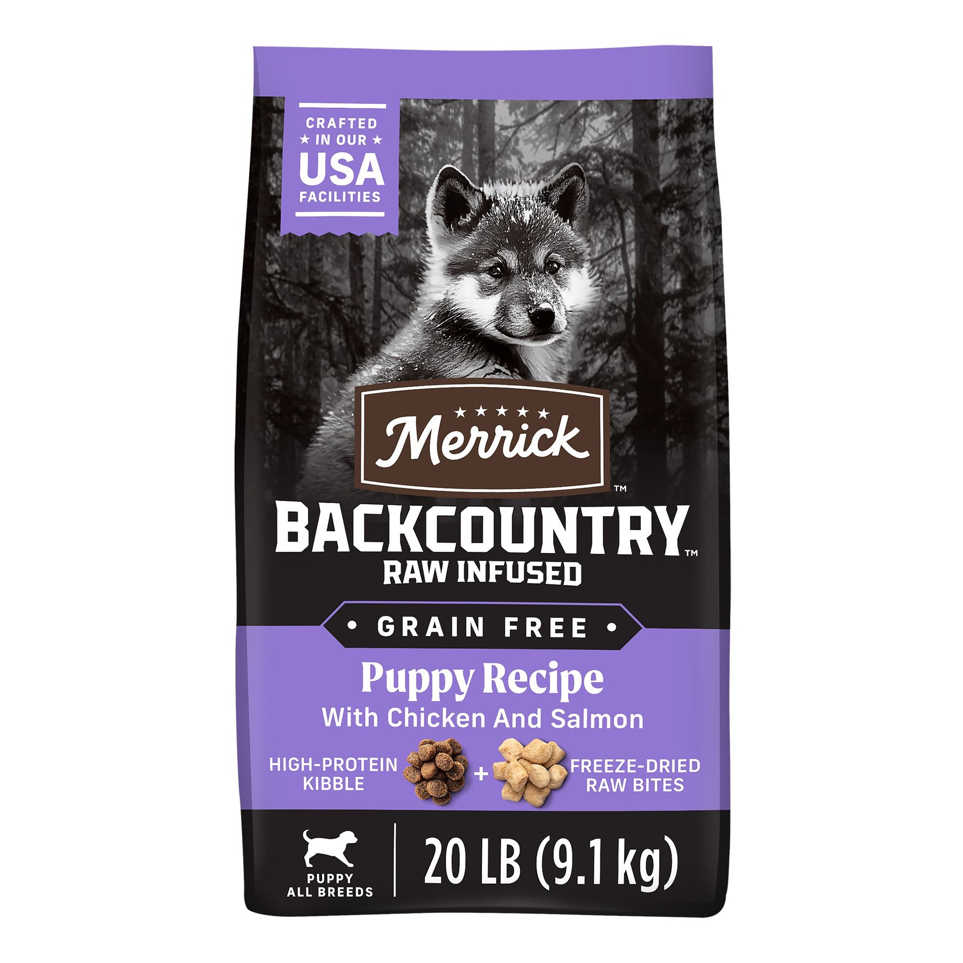Merrick® Backcountry® Raw Infused Puppy Dry Dog Food - Grain Free, Chicken & Salmon 4 Lb