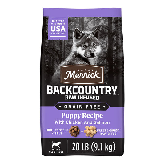 Merrick® Backcountry® Raw Infused Puppy Dry Dog Food - Grain Free, Chicken & Salmon 4 Lb