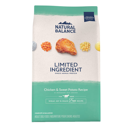 Natural Balance Limited Ingredient Diets Adult Dry Dog Food - Chicken & Sweet Potato 4 Lb
