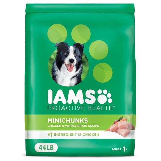 IAMS&trade; Proactive Health Adult Dry Dog Food - High-Protein, Mini Chunks, Chicken & Whole Grains 15 Lb