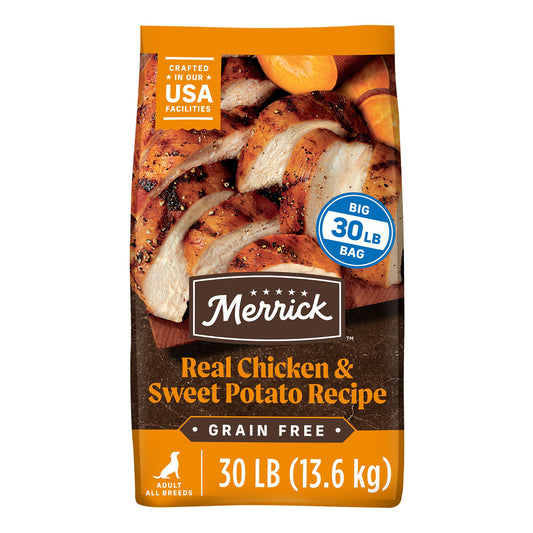 Merrick® Grain Free® Adult Dry Dog Food - Real Chicken & Sweet Potato 4 Lb