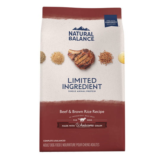 Natural Balance Limited Ingredient Diet Adult Dry Dog Food - Beef & Brown Rice 4 Lb