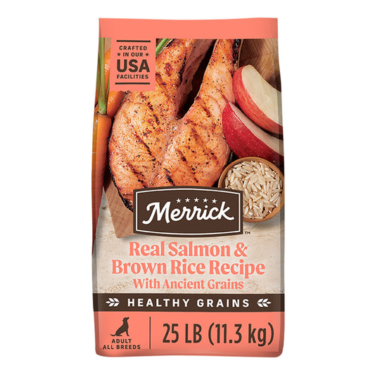 Merrick® Healthy Grains® Adult Dry Dog Food - Real Salmon & Brown Rice with Ancient Grains 4 Lb
