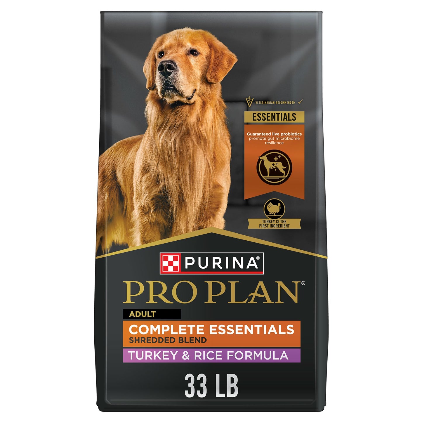 Purina Pro Plan Complete Essentials Shredded Blend Adult Dry Dog Food - Turkey & Rice 5 Lb