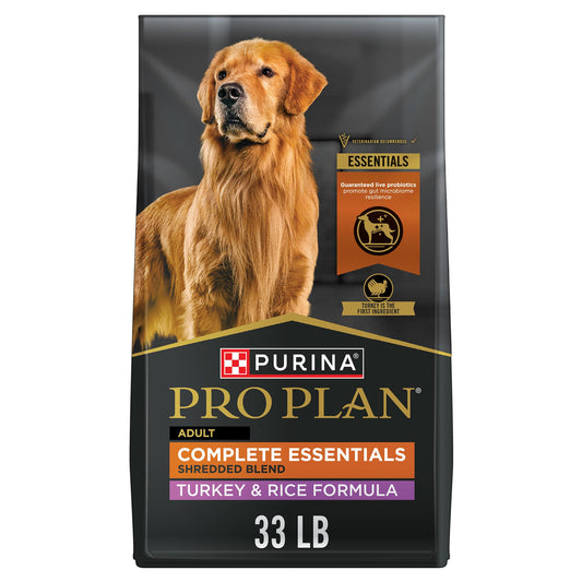 Purina Pro Plan Complete Essentials Shredded Blend Adult Dry Dog Food - Turkey & Rice 5 Lb