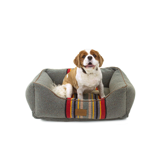 Pendleton Yakima Camp Heather Green Kuddler Dog Bed 42"L x 30"W x 10.5"H