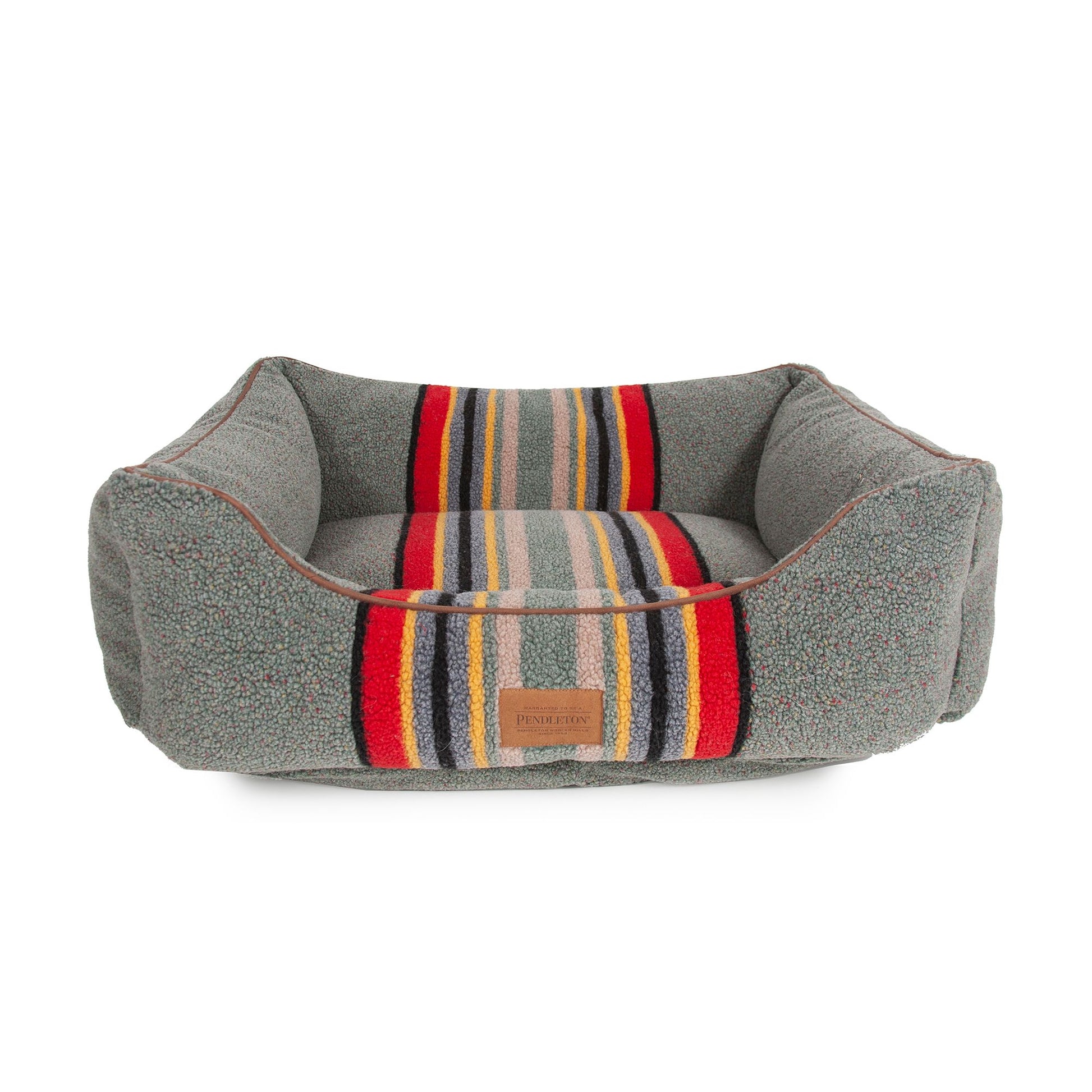 Pendleton Yakima Camp Heather Green Kuddler Dog Bed 36"L x 27"W x 10"H