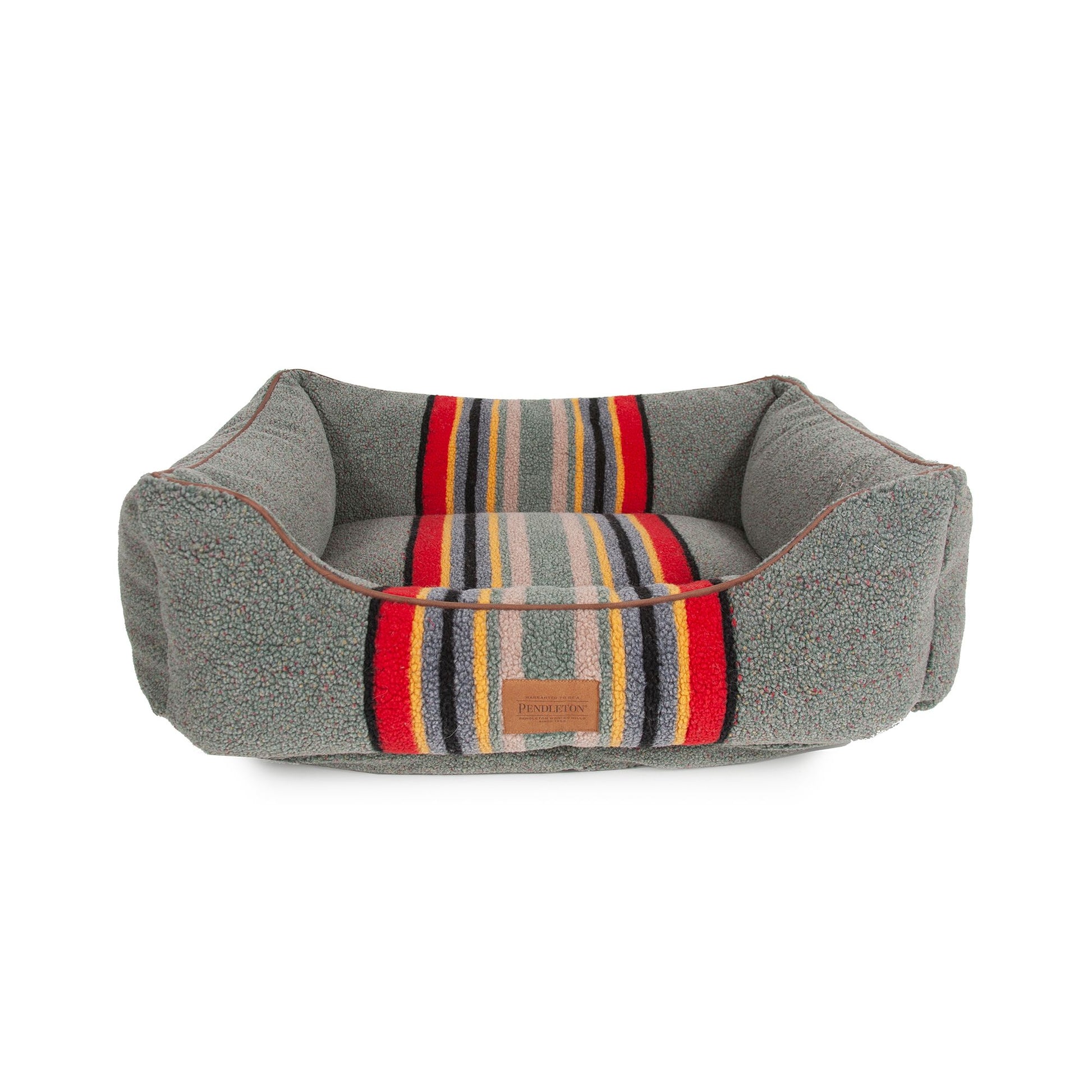Pendleton Yakima Camp Heather Green Kuddler Dog Bed 30"L x 24"W x 9"H