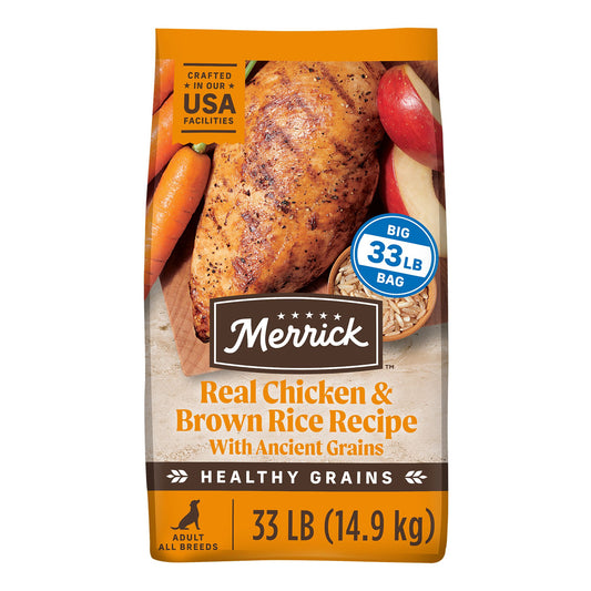 Merrick® Healthy Grains® Adult Dry Dog Food - Chicken & Brown Rice with Ancient Grains 4 Lb